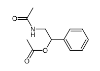 N-[2-(Acetyloxy)-2-phenylethyl]acetamide结构式