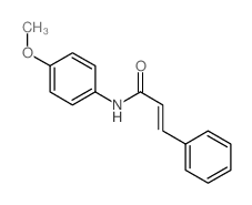 2-Propenamide, N- (4-methoxyphenyl)-3-phenyl-结构式