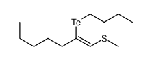 2-butyltellanyl-1-methylsulfanylhept-1-ene结构式