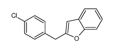 2-[(4-chlorophenyl)methyl]-1-benzofuran结构式