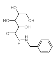 N-benzyl-2,3,4,5-tetrahydroxy-pentanehydrazide structure