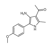 1-[4-amino-5-(4-methoxyphenyl)-2-methyl-1H-pyrrol-3-yl]ethanone structure