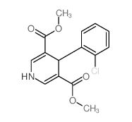 dimethyl 4-(2-chlorophenyl)-1,4-dihydropyridine-3,5-dicarboxylate结构式