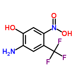 2-Amino-5-nitro-4-(trifluoromethyl)phenol结构式