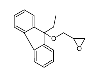 2-[(9-ethylfluoren-9-yl)oxymethyl]oxirane Structure