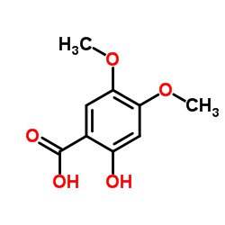 2-Hydroxy-4,5-dimethoxybenzoic acid structure