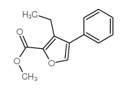 2-furancarboxylicacid,3-ethyl-4-phenyl-,methylester(9ci) structure