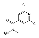 N-Methyl-2,6-dichloroisonicotinic hydrazide结构式