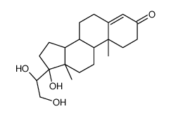 17,20,21-trihydroxy-4-pregnen-3-one结构式