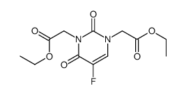 ethyl 2-[3-(2-ethoxy-2-oxoethyl)-5-fluoro-2,4-dioxopyrimidin-1-yl]acetate Structure
