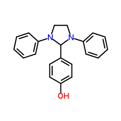 4-(1,3-Diphenyl-2-imidazolidinyl)phenol结构式