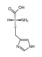 2-amino-4-(1(3)H-imidazol-4-yl)-butyric acid结构式