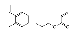 butyl prop-2-enoate,1-ethenyl-2-methylbenzene结构式