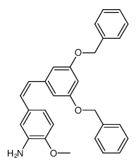 cis-3,5-di(benzyloxy)-3'-amino-4'-methoxystilbene Structure