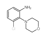 (3-氯-2-吗啉-4-基苯)胺结构式
