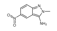 2-methyl-5-nitro-2H-indazol-3-ylamine结构式