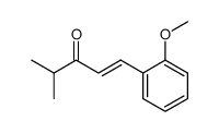 1-(2-methoxy-phenyl)-4-methyl-pent-1-en-3-one结构式