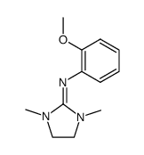 1,3-dimethyl-2-(2-methoxyphenylimino)imidazolidine Structure