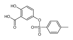 2-hydroxy-5-(4-methylphenyl)sulfonyloxybenzoic acid结构式