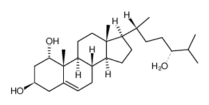 Cholest-5-ene-1α,3β,24-triol结构式