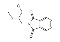 2-(3-chloro-2-methylsulfanylpropyl)isoindole-1,3-dione结构式
