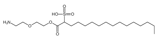 1-[2-(2-aminoethoxy)ethoxy]-1-oxohexadecane-2-sulfonic acid结构式
