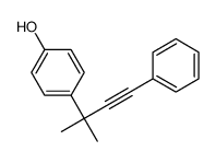 4-(2-methyl-4-phenylbut-3-yn-2-yl)phenol结构式