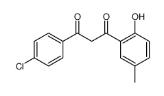 1-(4-chlorophenyl)-3-(2-hydroxy-5-methylphenyl)propane-1,3-dione结构式