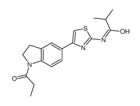 Propanamide, N-[4-[2,3-dihydro-1-(1-oxopropyl)-1H-indol-5-yl]-2-thiazolyl]-2-methyl- (9CI) structure