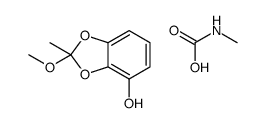 2-methoxy-2-methyl-1,3-benzodioxol-4-ol,methylcarbamic acid Structure