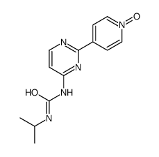 1-[2-(1-oxidopyridin-1-ium-4-yl)pyrimidin-4-yl]-3-propan-2-ylurea Structure