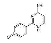 2-(1-oxidopyridin-1-ium-4-yl)pyrimidin-4-amine结构式