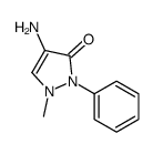 4-amino-1-methyl-2-phenylpyrazol-3-one结构式