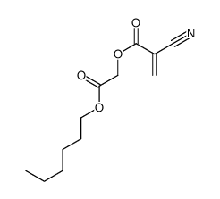 carbohexoxymethyl 2-cyanoacrylate monomer Structure