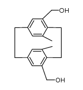 (16,46-dimethyl-1,4(1,4)-dibenzenacyclohexaphane-12,42-diyl)dimethanol Structure