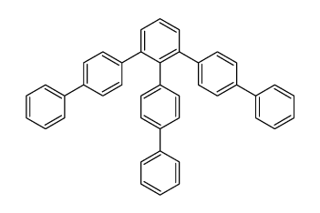 1,2,3-tris(4-phenylphenyl)benzene Structure