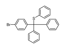 1-bromo-4-[diphenyl(phenylsulfanyl)methyl]benzene Structure