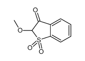 2-methoxy-1,1-dioxo-1-benzothiophen-3-one结构式