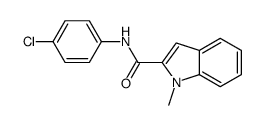 N-(4-chlorophenyl)-1-methylindole-2-carboxamide Structure