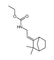 {2-[3,3-Dimethyl-bicyclo[2.2.1]hept-(2Z)-ylidene]-ethyl}-carbamic acid ethyl ester Structure