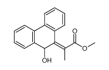 2-[10-Hydroxy-10H-phenanthren-(9E)-ylidene]-propionic acid methyl ester Structure
