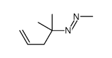 methyl(2-methylpent-4-en-2-yl)diazene Structure