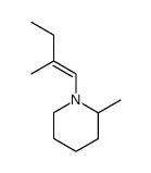 2-methyl-1-(2-methyl-but-1-enyl)-piperidine结构式