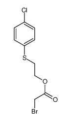 2-(4-chlorophenyl)sulfanylethyl 2-bromoacetate Structure