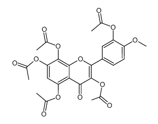 3,3',5,7,8-Pentaacetoxy-4'-methoxyflavon结构式