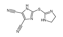 2-(4,5-dihydro-1H-imidazol-2-ylsulfanyl)-1H-imidazole-4,5-dicarbonitrile结构式