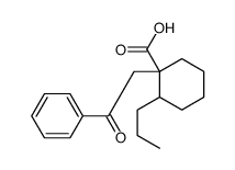 1-phenacyl-2-propylcyclohexane-1-carboxylic acid结构式
