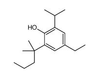 4-ethyl-2-(2-methylpentan-2-yl)-6-propan-2-ylphenol结构式