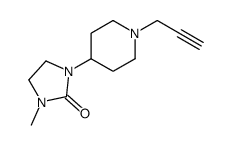 1-methyl-3-(1-prop-2-ynylpiperidin-4-yl)imidazolidin-2-one结构式