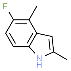 1H-Indole,5-fluoro-2,4-dimethyl-(9CI) structure